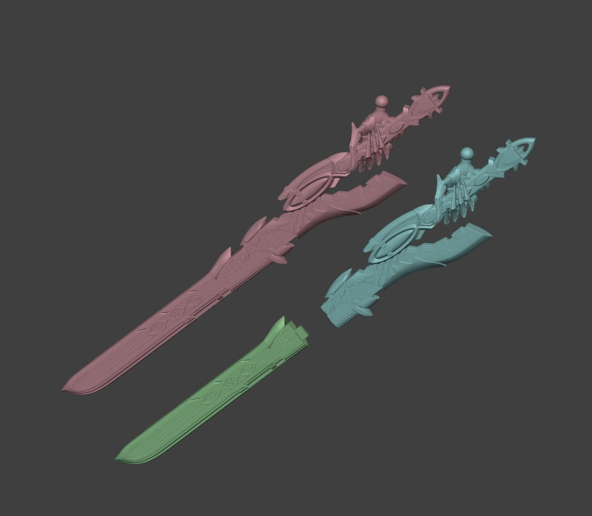 2052 Exostrider and Aemeath_Wuthering Waves - STL 3D Print Files