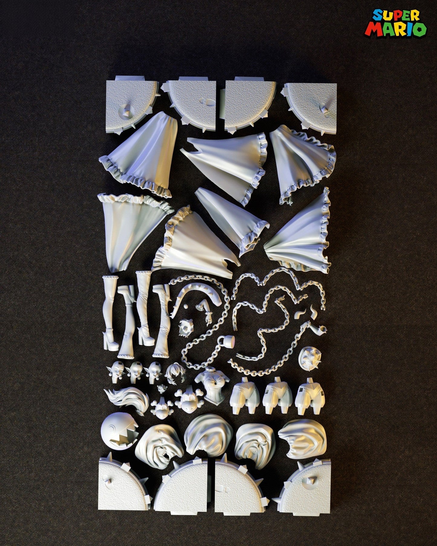 0120 Bowsette - Super Mario (1518) - STL 3D Print Files