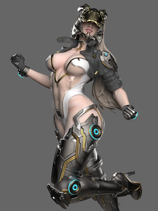 0642 Ultimate Bunny NSFW - The First Descendant (4209) - STL 3D Print Files X 3D Animations