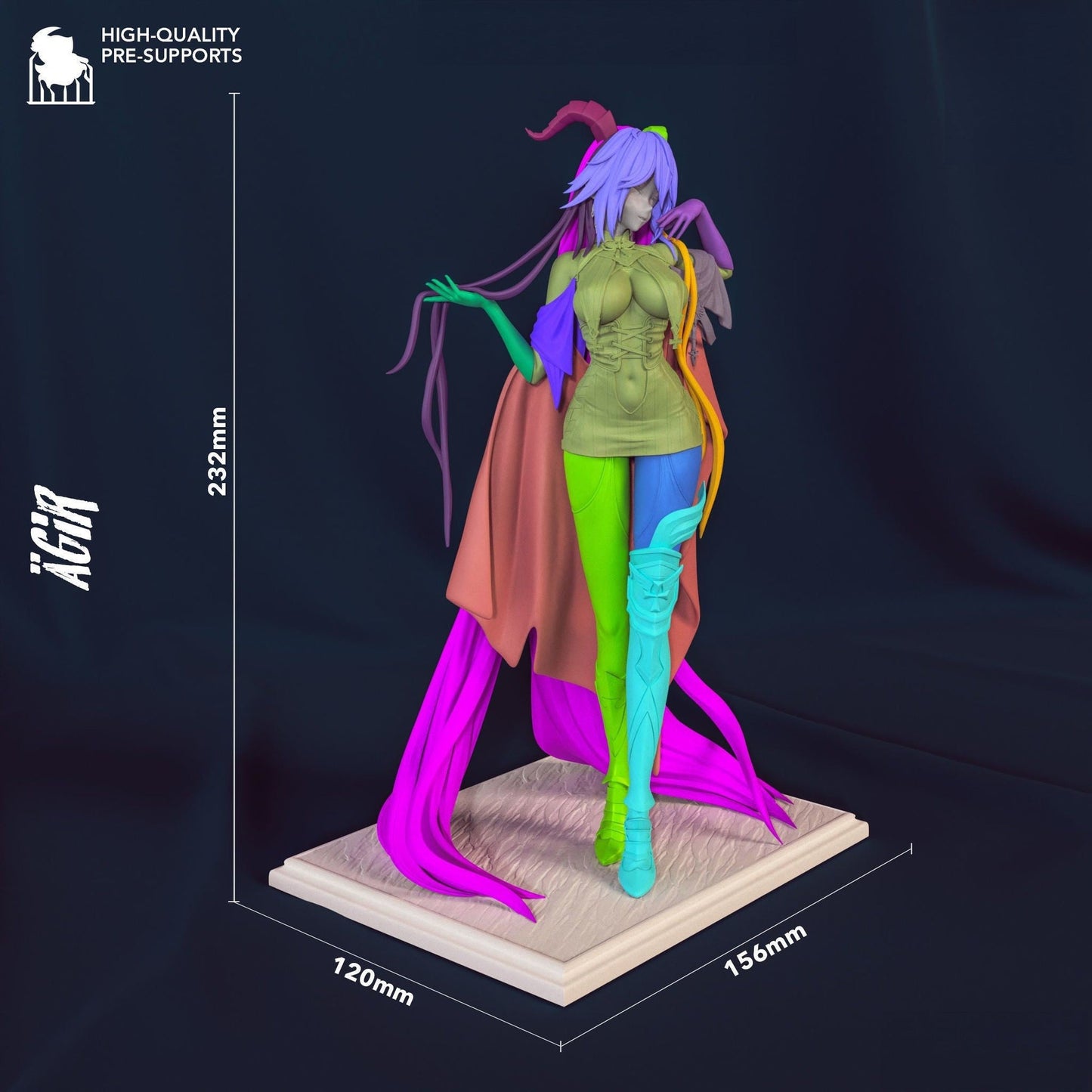 0997 Agir - Azur Lane - STL 3D Print Files