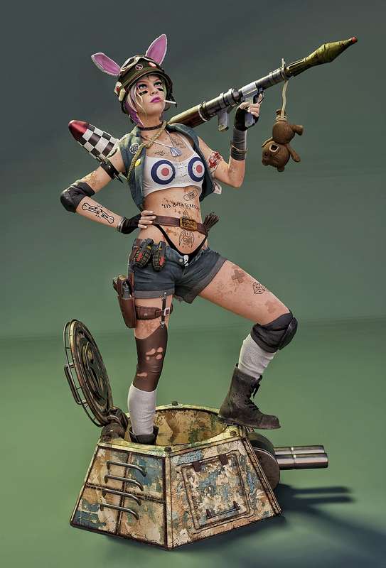 0831 Tank Girl - STL 3D Print Files
