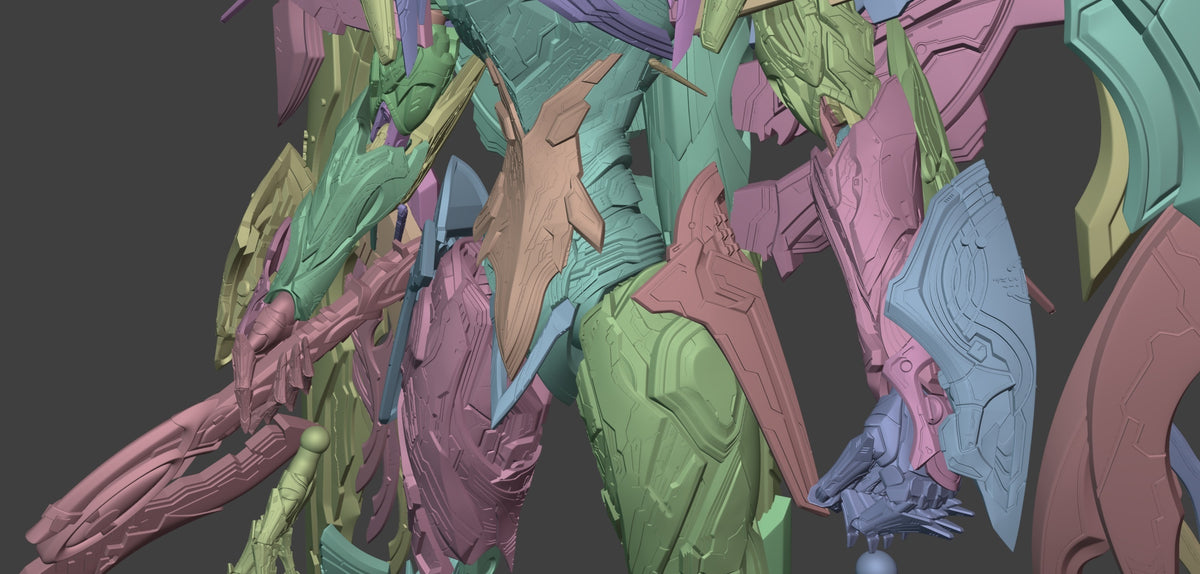 2052 Exostrider and Aemeath_Wuthering Waves - STL 3D Print Files