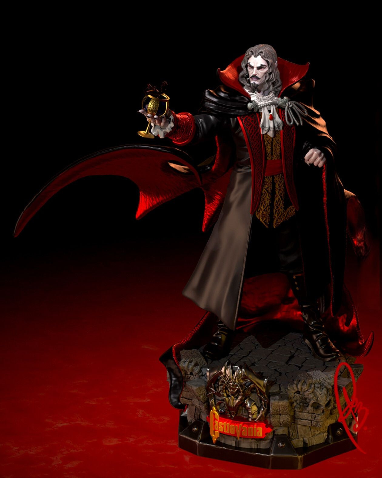 0630 Dracula - Castlevania - STL 3D Print Files