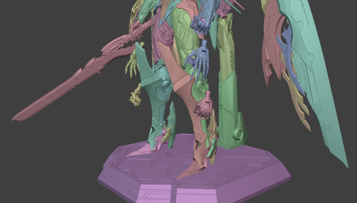 2052 Exostrider and Aemeath_Wuthering Waves - STL 3D Print Files