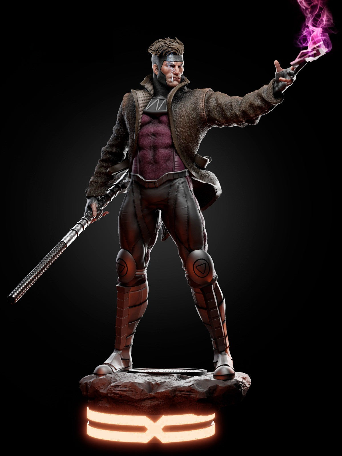 0139 Gambit - X-MEN (1632) - STL 3D Print Files