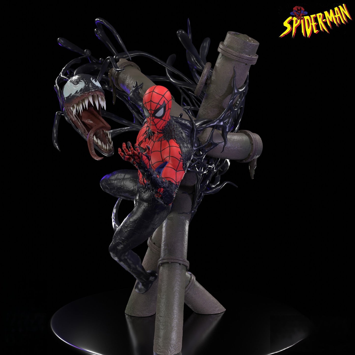 0121 Spider-Man VS Venom (1483) - STL 3D Print Files
