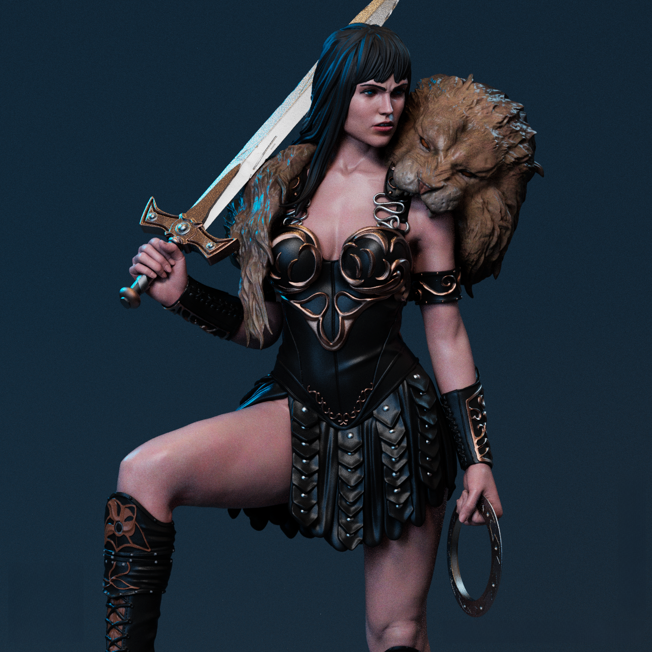 0137 Xena - Warrior Princess - STL 3D Print Files