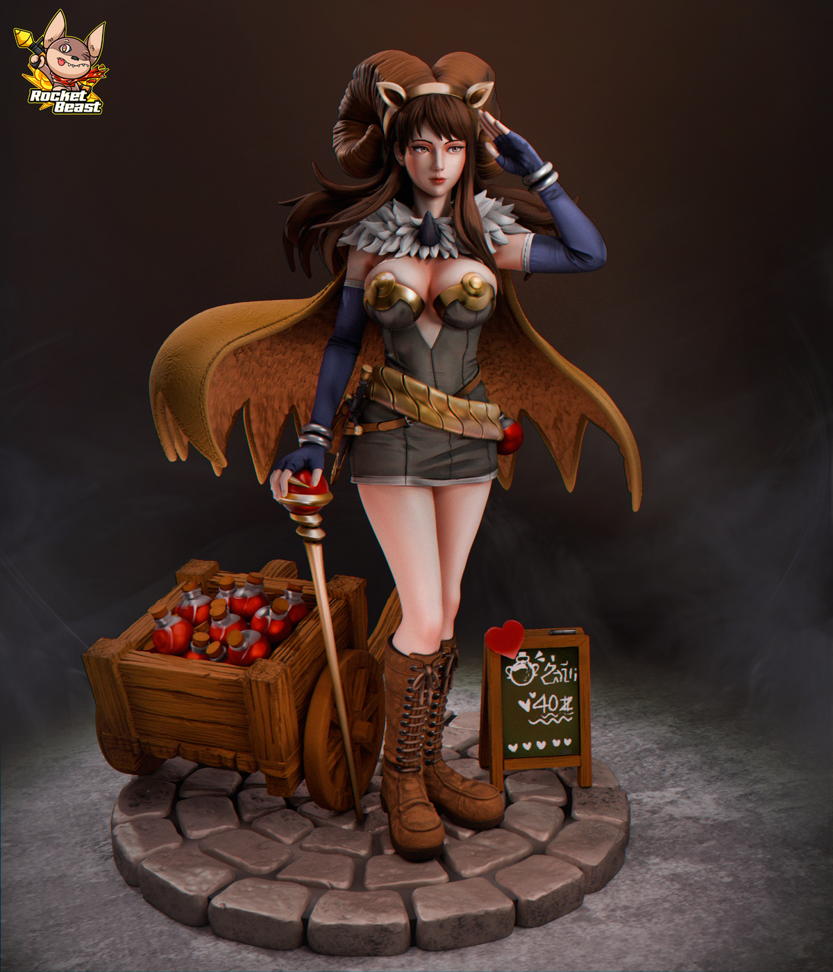 2068 Lady Alchemist - STL 3D Print Files