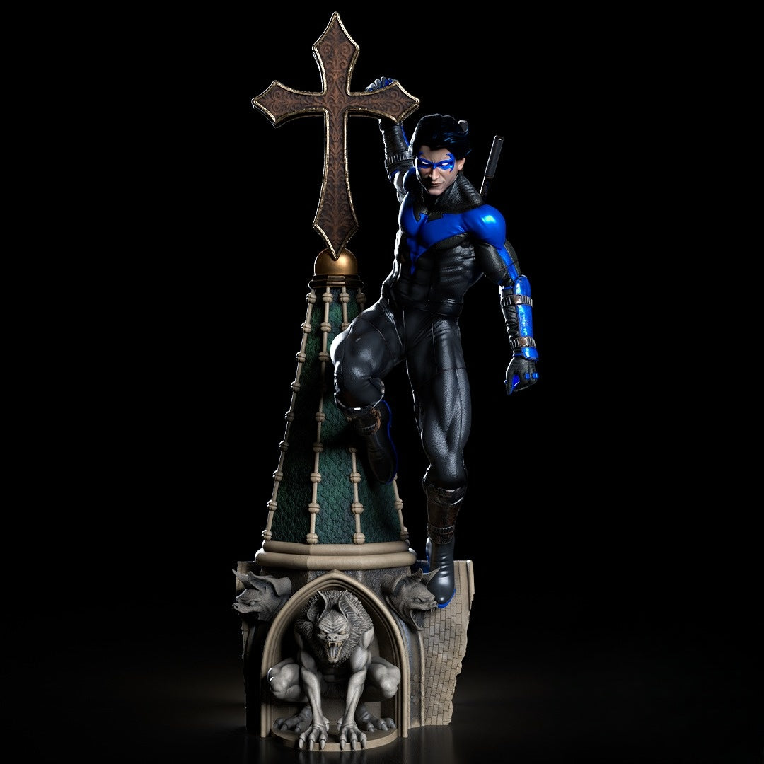 0811 Nightwing II Statue and Bust - STL 3D Print Files