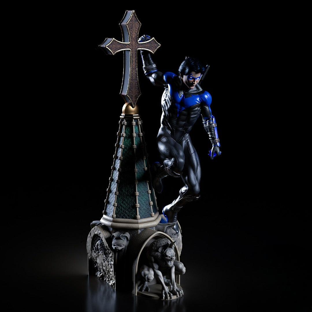 0811 Nightwing II Statue and Bust - STL 3D Print Files