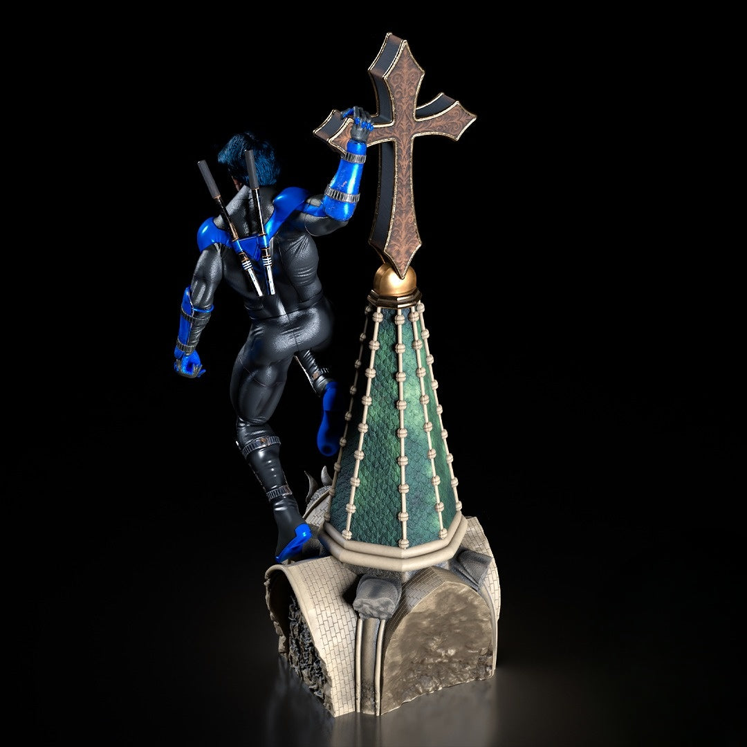 0811 Nightwing II Statue and Bust - STL 3D Print Files