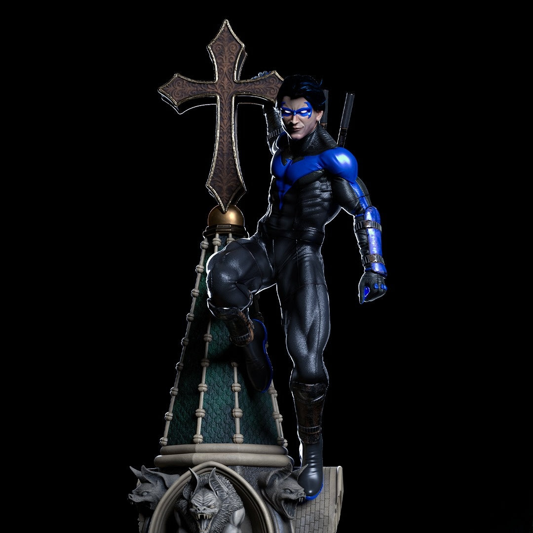0811 Nightwing II Statue and Bust - STL 3D Print Files