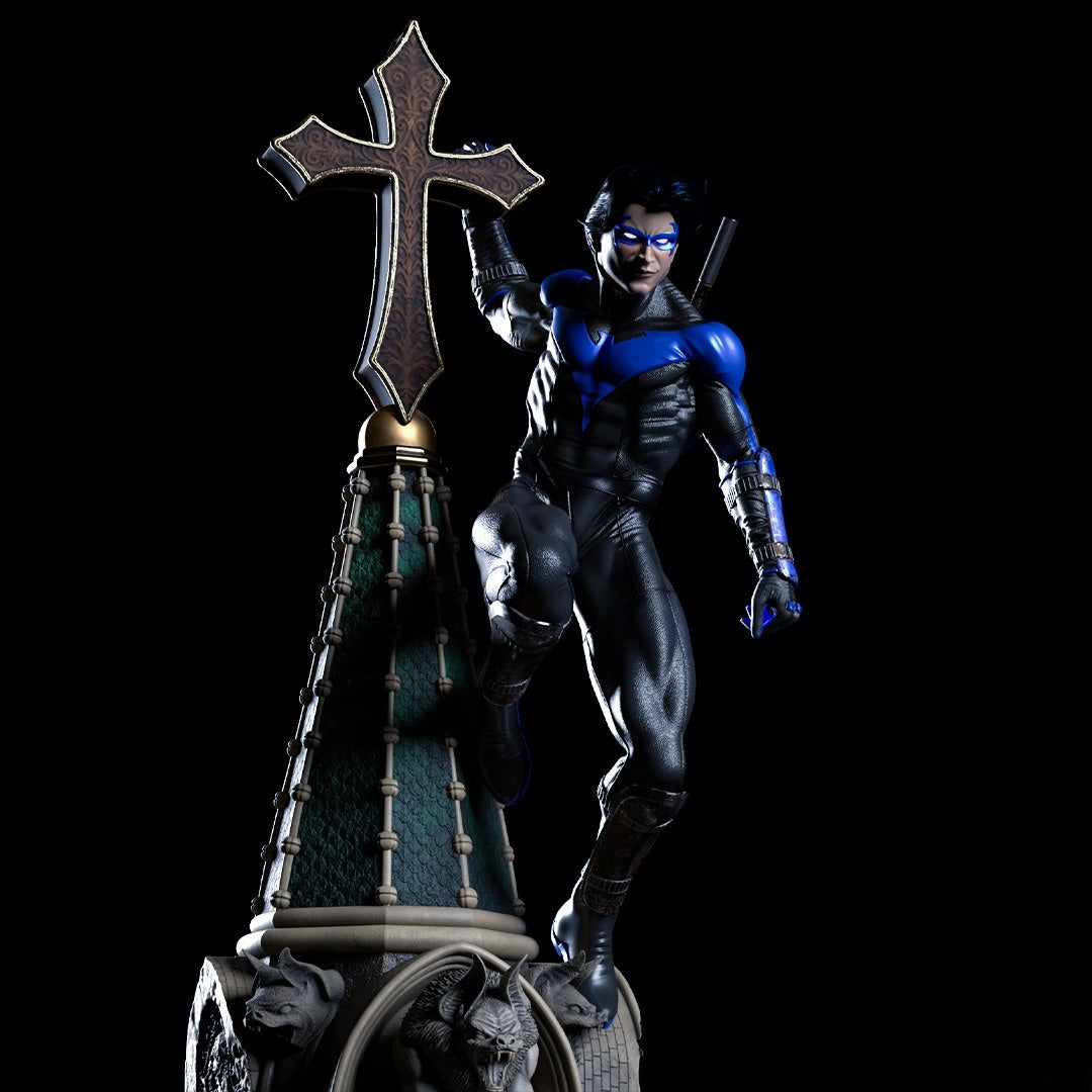 0811 Nightwing II Statue and Bust - STL 3D Print Files