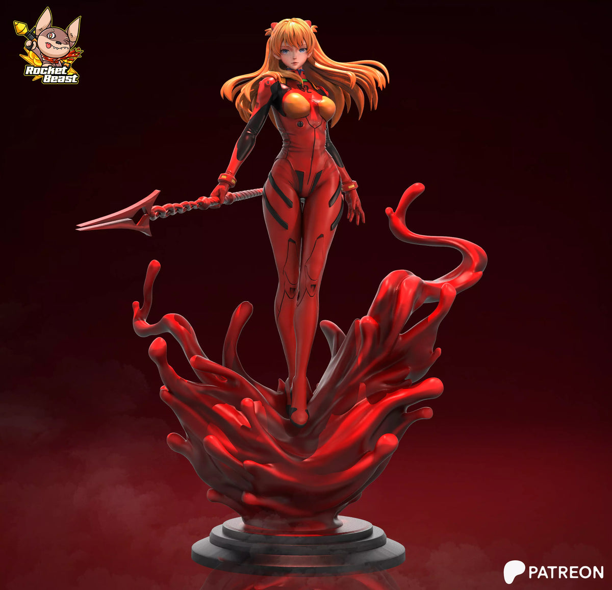 2056 Asuka Langley Soryu - STL 3D Print Files