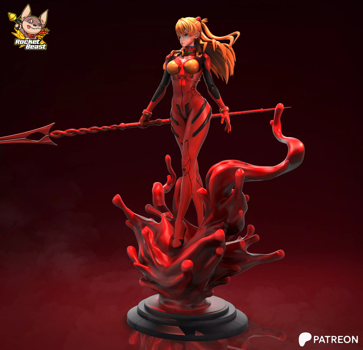2056 Asuka Langley Soryu - STL 3D Print Files