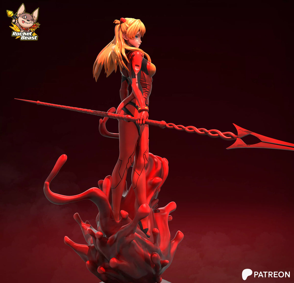 2056 Asuka Langley Soryu - STL 3D Print Files