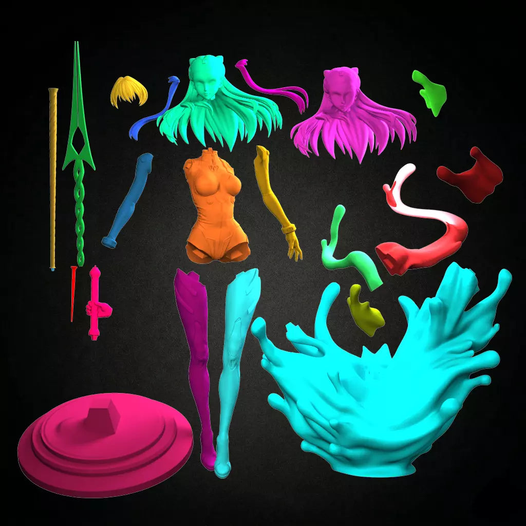 2056 Asuka Langley Soryu - STL 3D Print Files