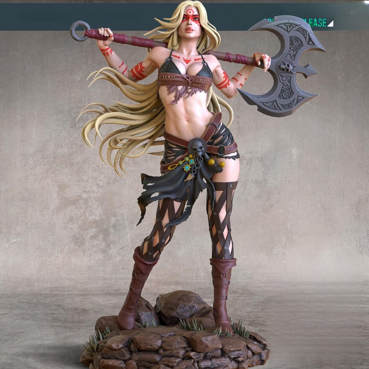 1092 Barbarian Waifu NSFW - STL 3D Print Files