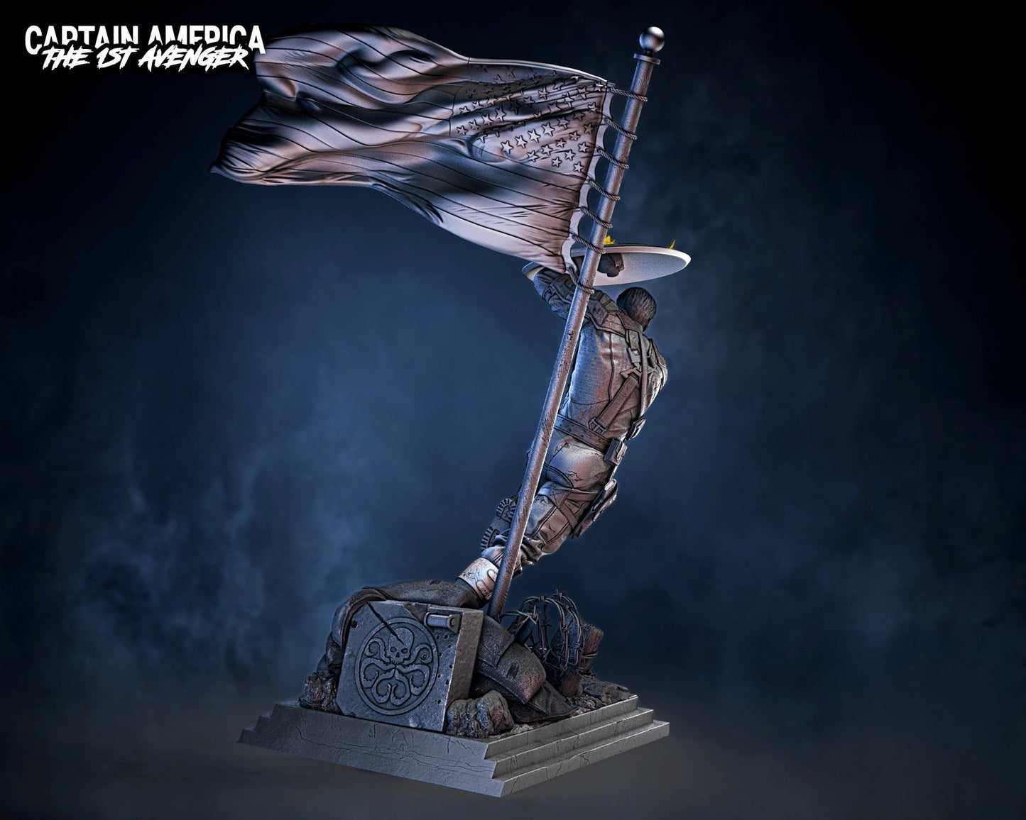0465 Captain America - Marvel Comics (1329) - STL 3D Print Files