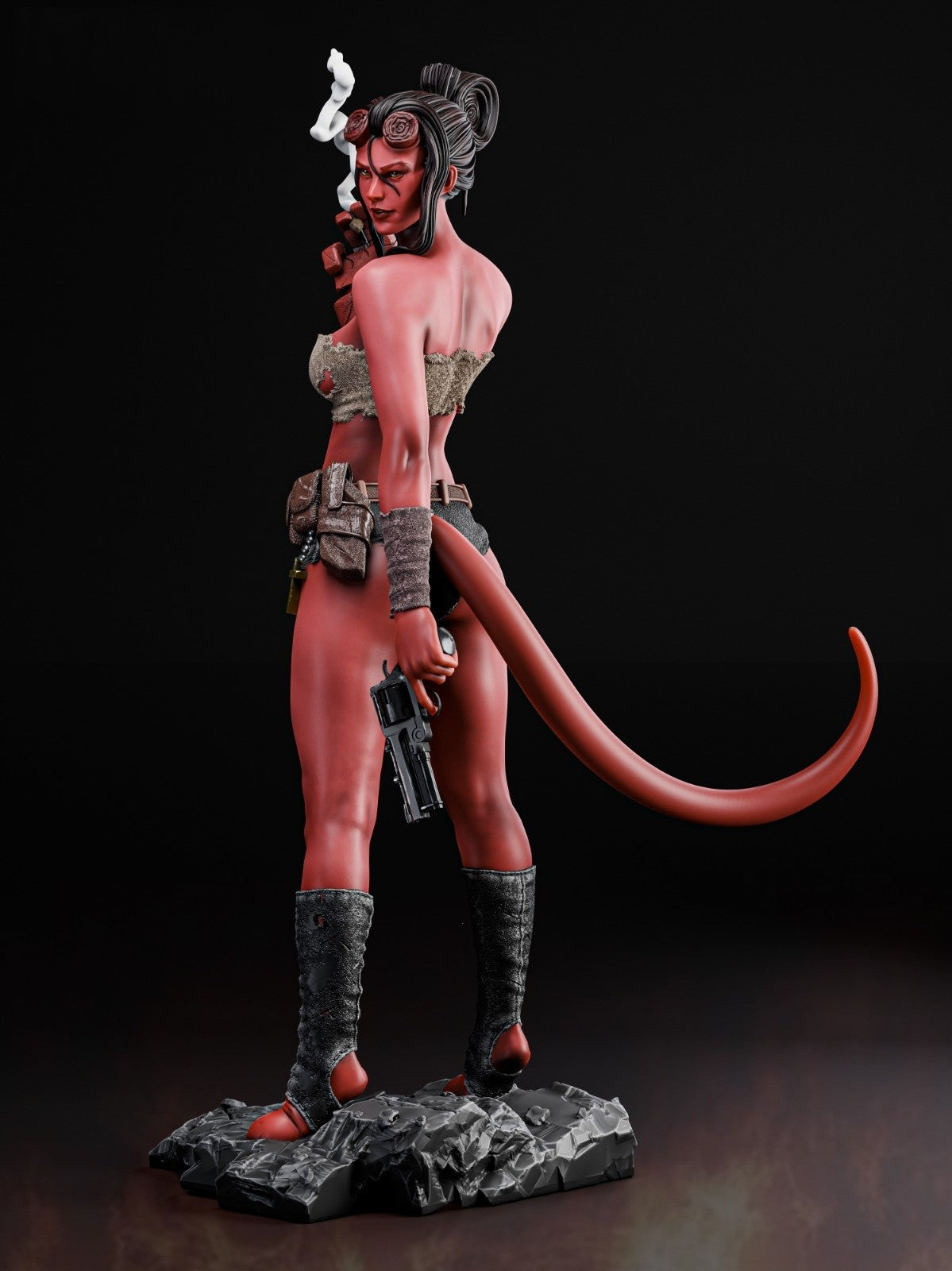 0427 Hellgirl (1458) - STL 3D Print Files