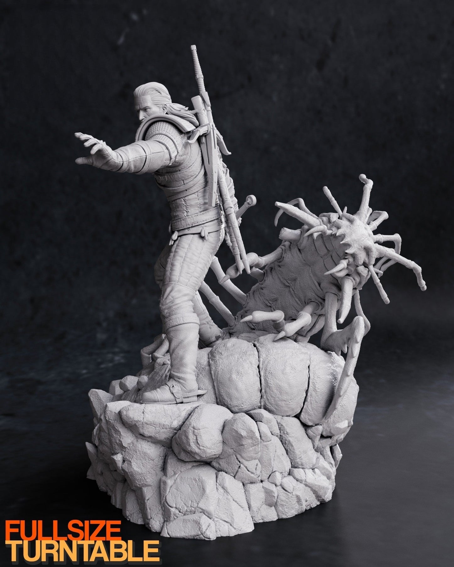 0119 Geralt - The Witcher (1581) - STL 3D Print Files