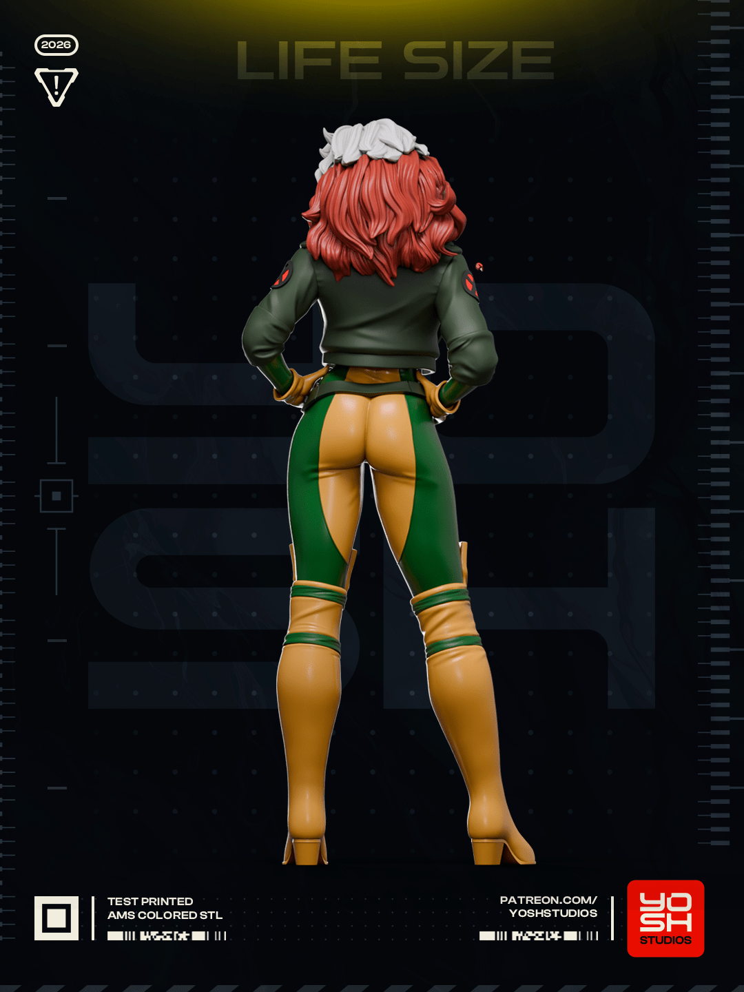 1898 Rogue_X-Men - STL 3D Print Files