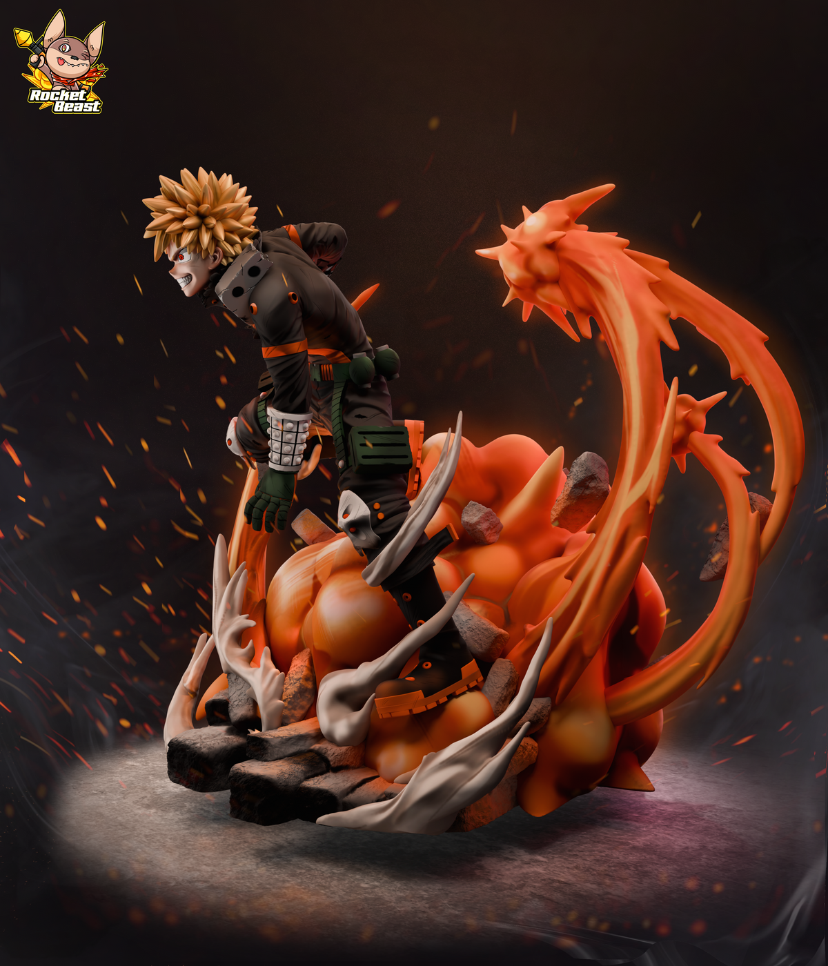 2072 Katsuki Bakugo_My Hero Academia - STL 3D Print Files