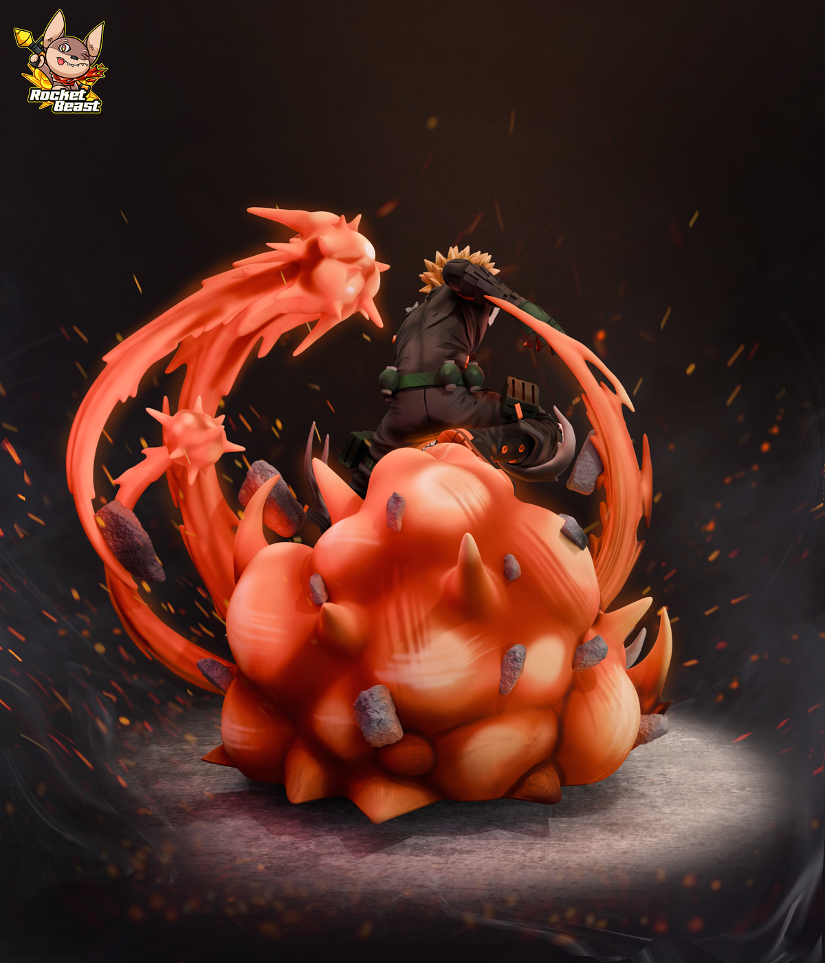 2072 Katsuki Bakugo_My Hero Academia - STL 3D Print Files