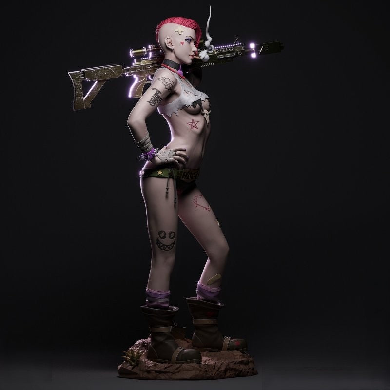 0447 Tank Girl - STL 3D Print Files