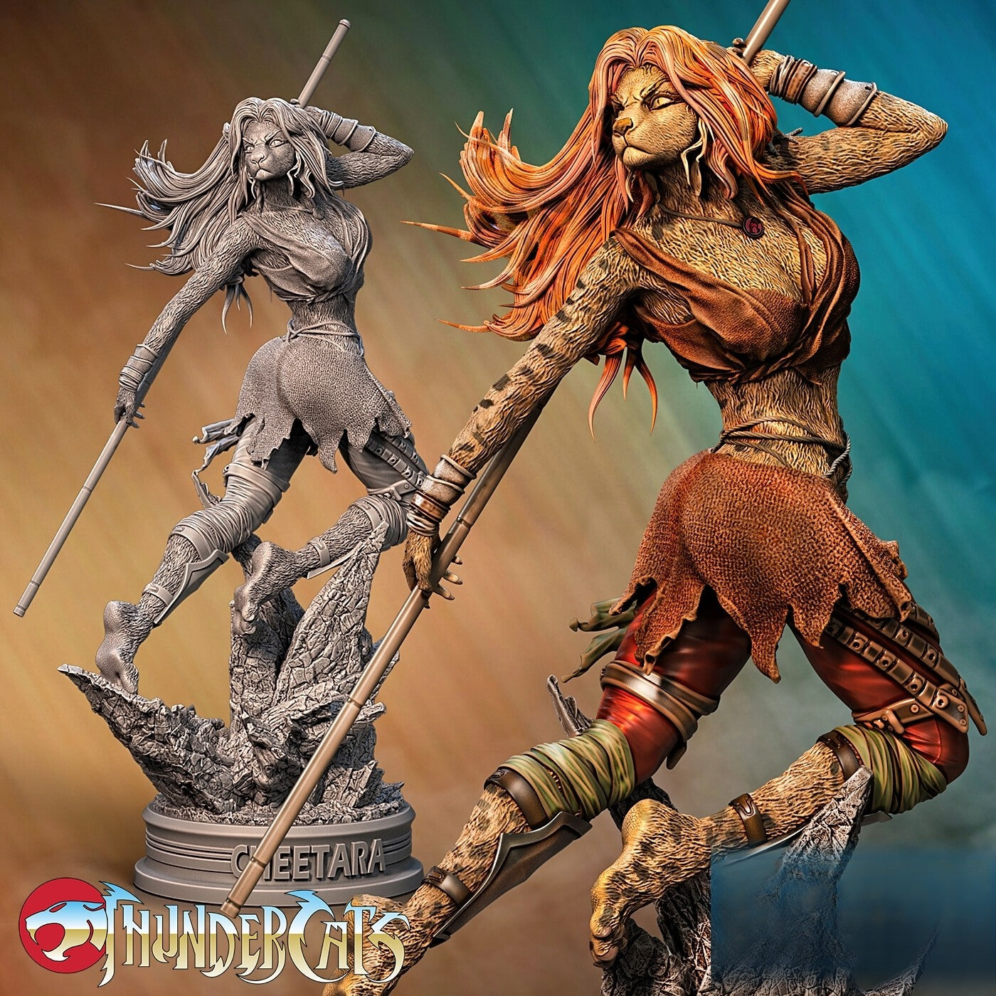 0424 Cheetara - Thundercats (1454) - STL 3D Print Files