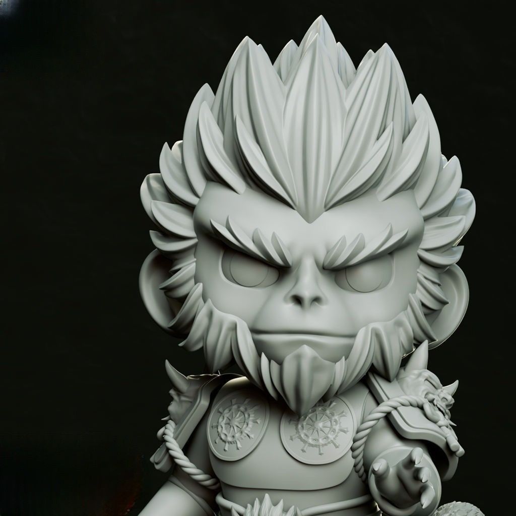 0097 Black Wukong - STL 3D Print Files