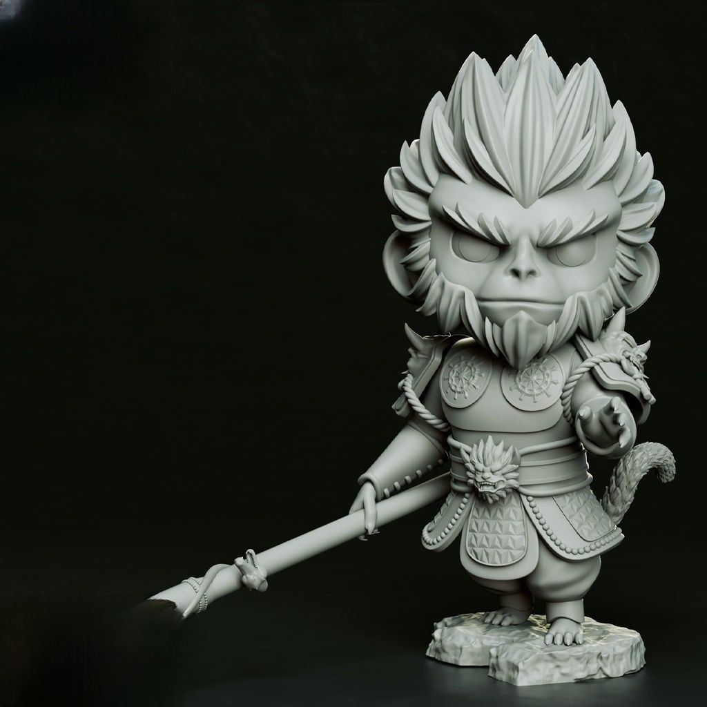 0097 Black Wukong - STL 3D Print Files