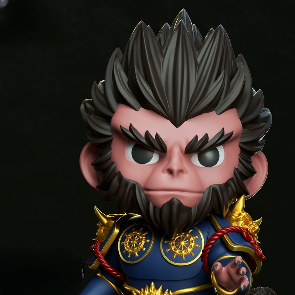 0097 Black Wukong - STL 3D Print Files