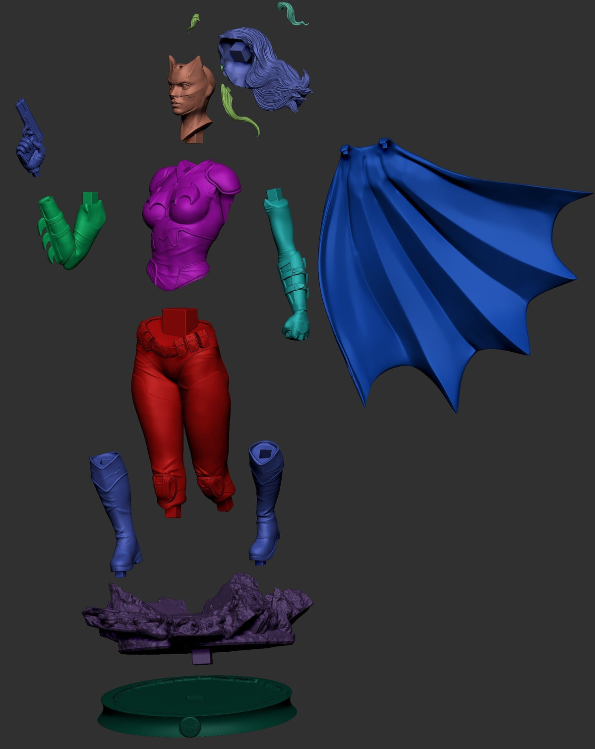 1827 Batwoman_DC Comics - STL 3D Print Files