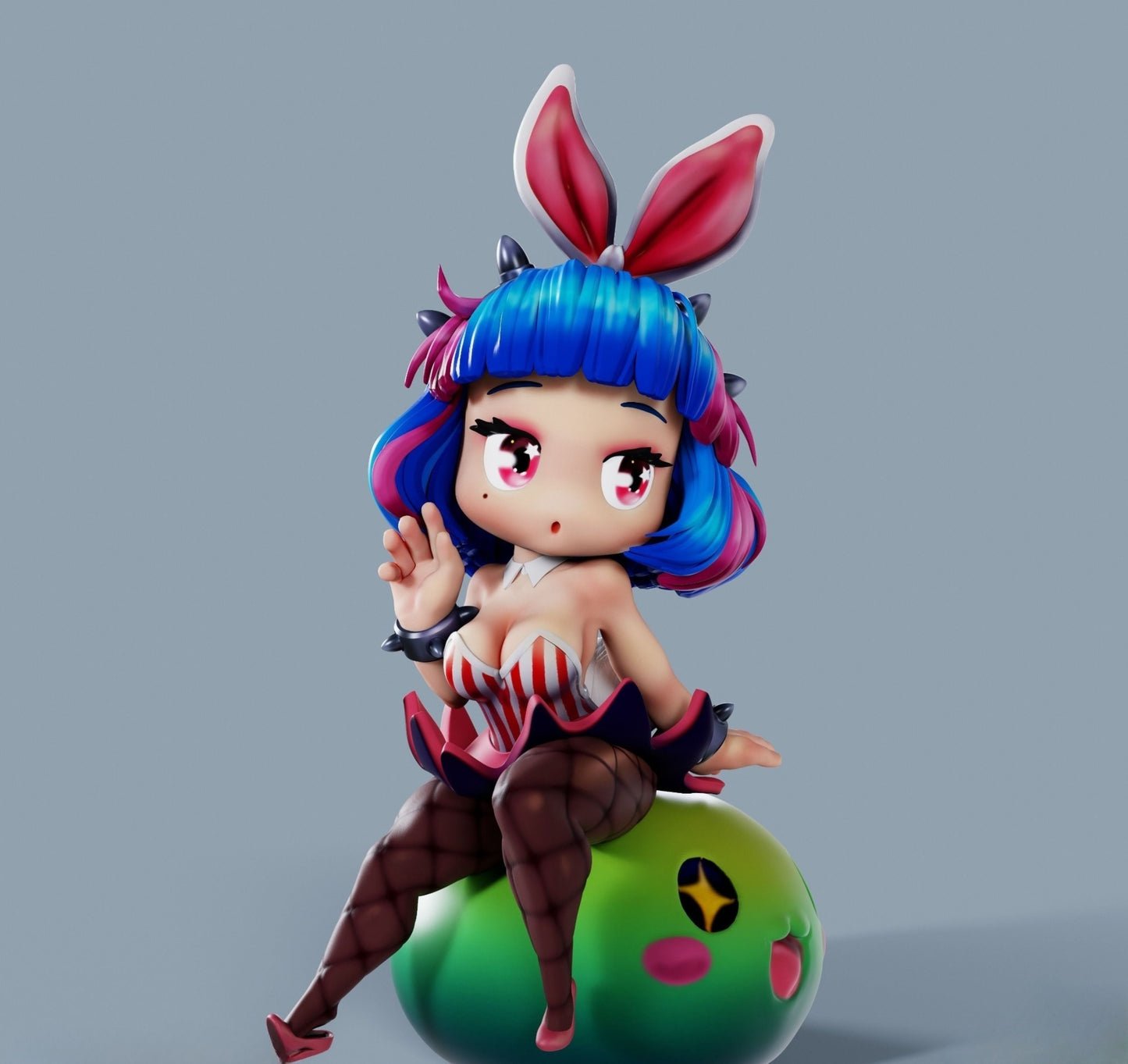 0152 Bunny girl maple - STL 3D Print Files