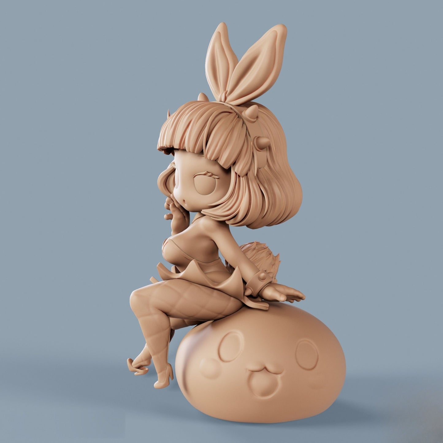 0152 Bunny girl maple - STL 3D Print Files