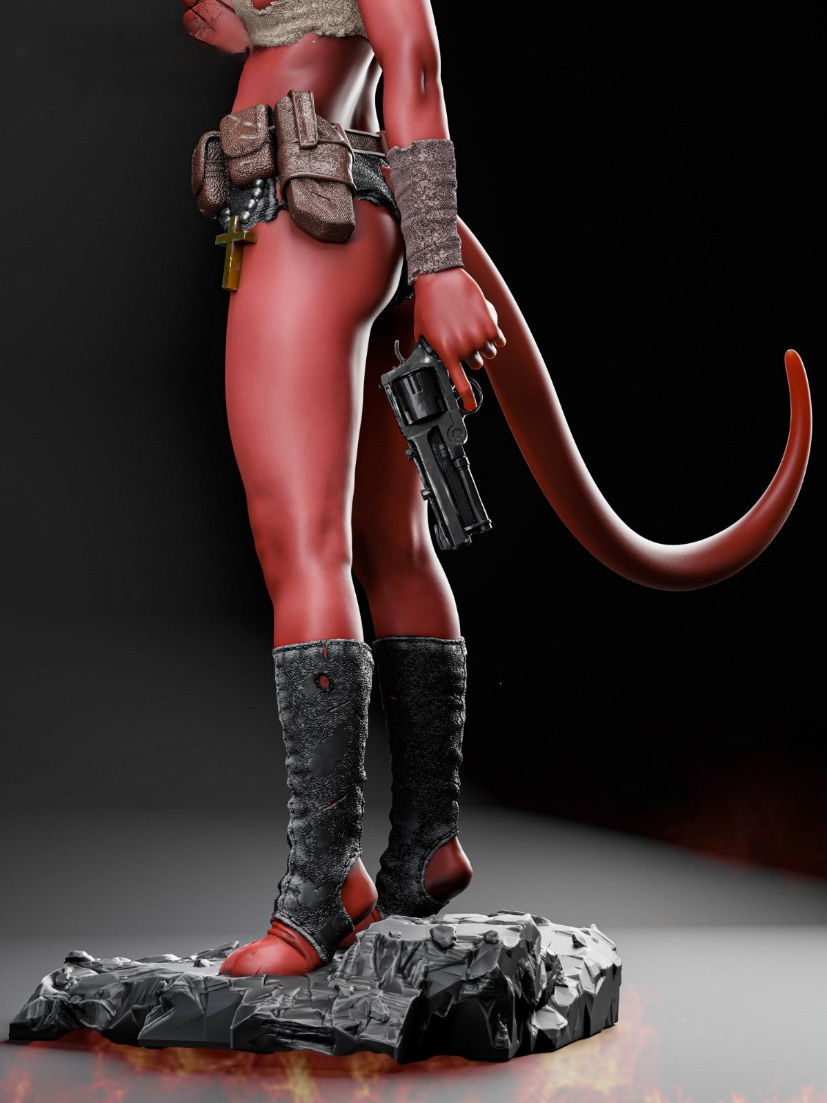 0427 Hellgirl (1458) - STL 3D Print Files