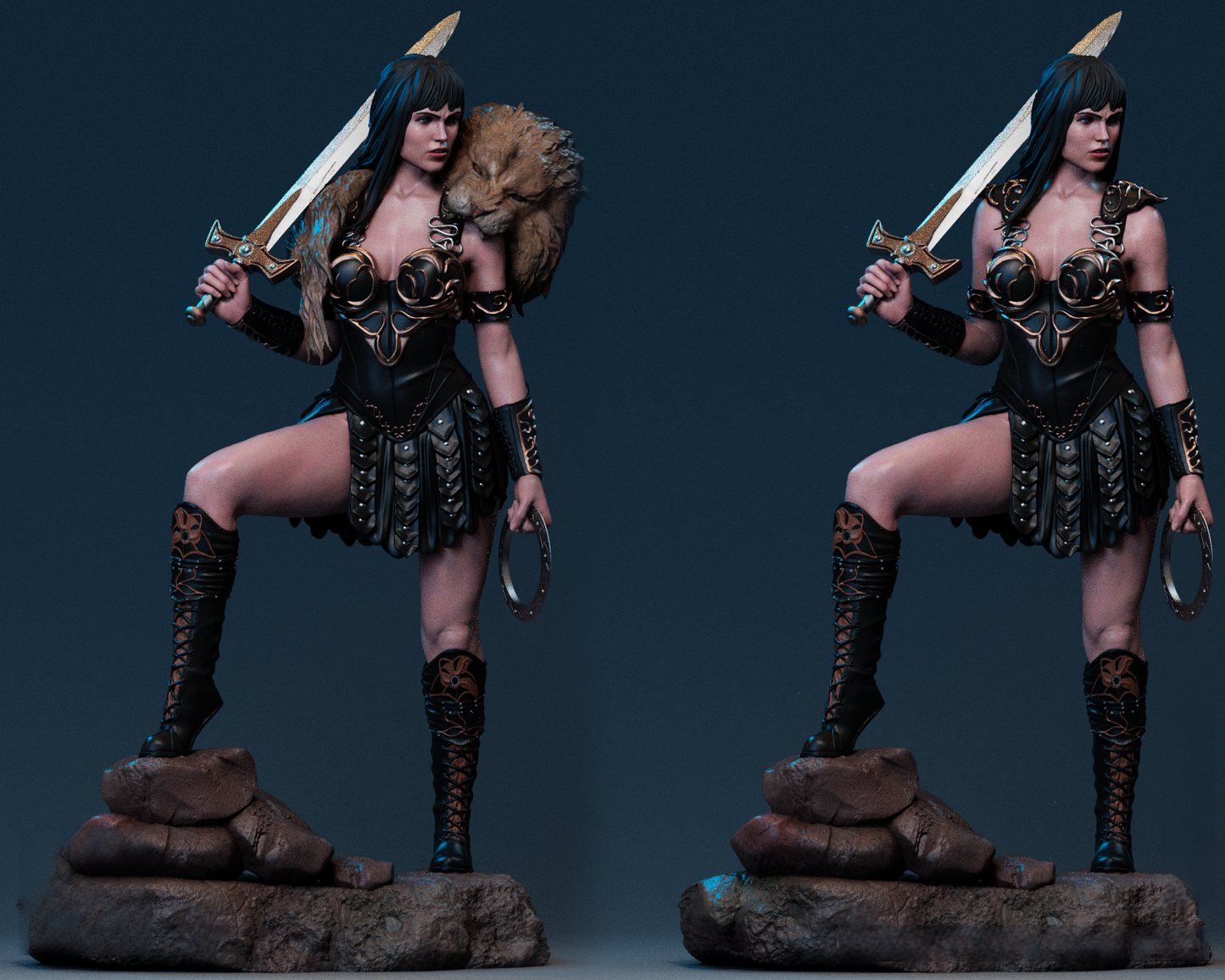 0137 Xena - Warrior Princess - STL 3D Print Files