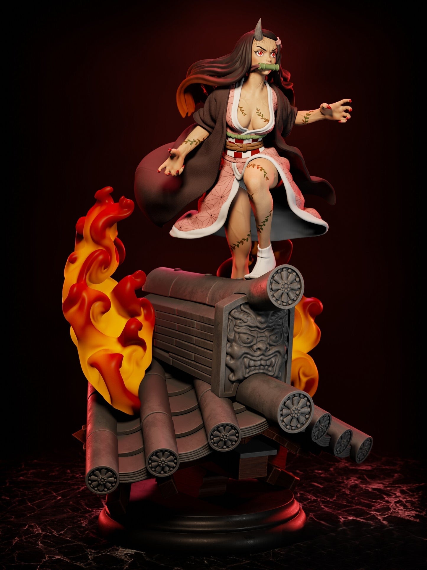 0488 Nezuko Kamado - Kimetsu no Yaiba (1340) - STL 3D Print Files