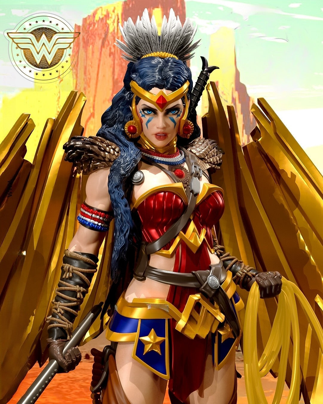 0118 Wonder Woman Alternative (1582) - STL 3D Print Files