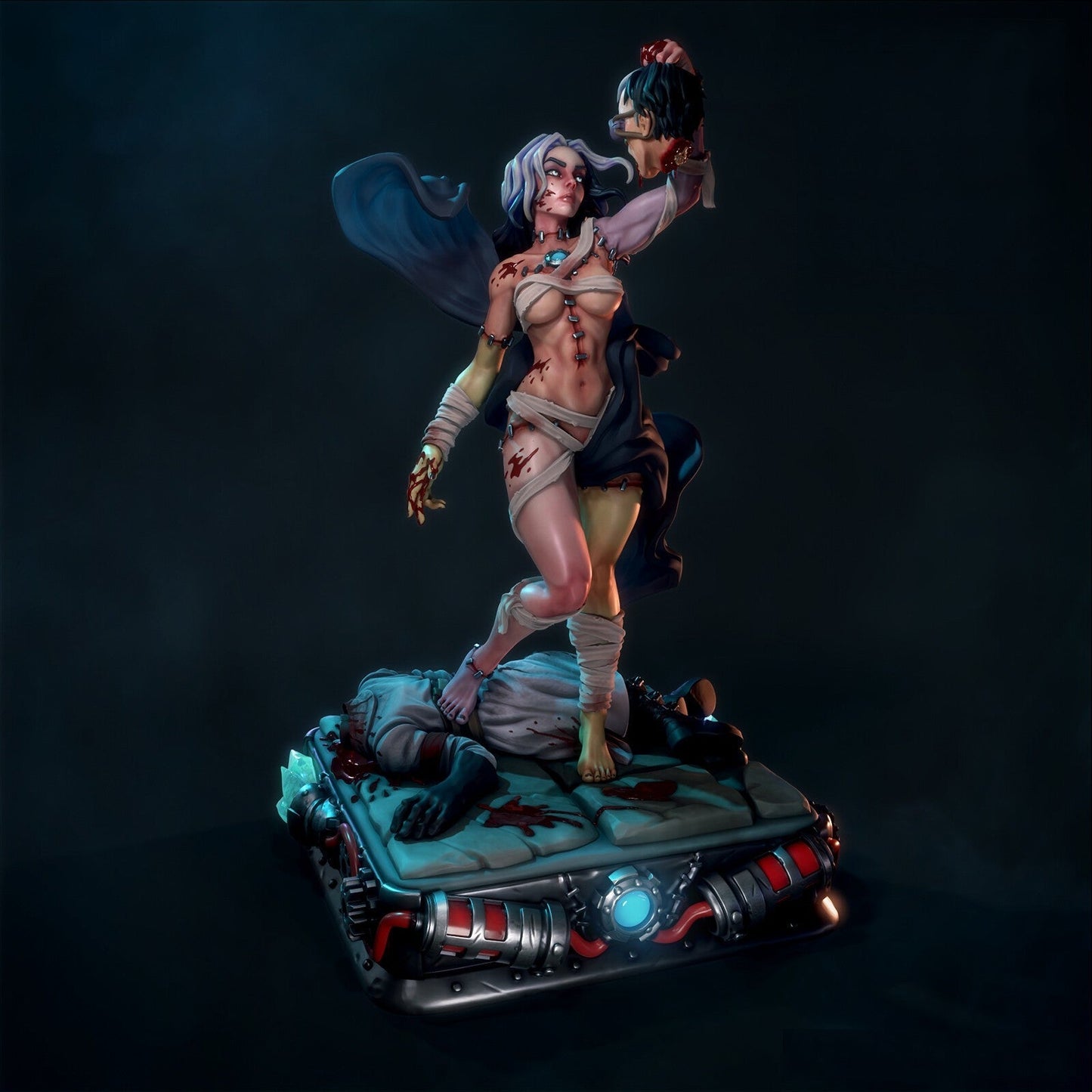 0966 Nenia Rising - Bride of Frankenstein - STL 3D Print Files
