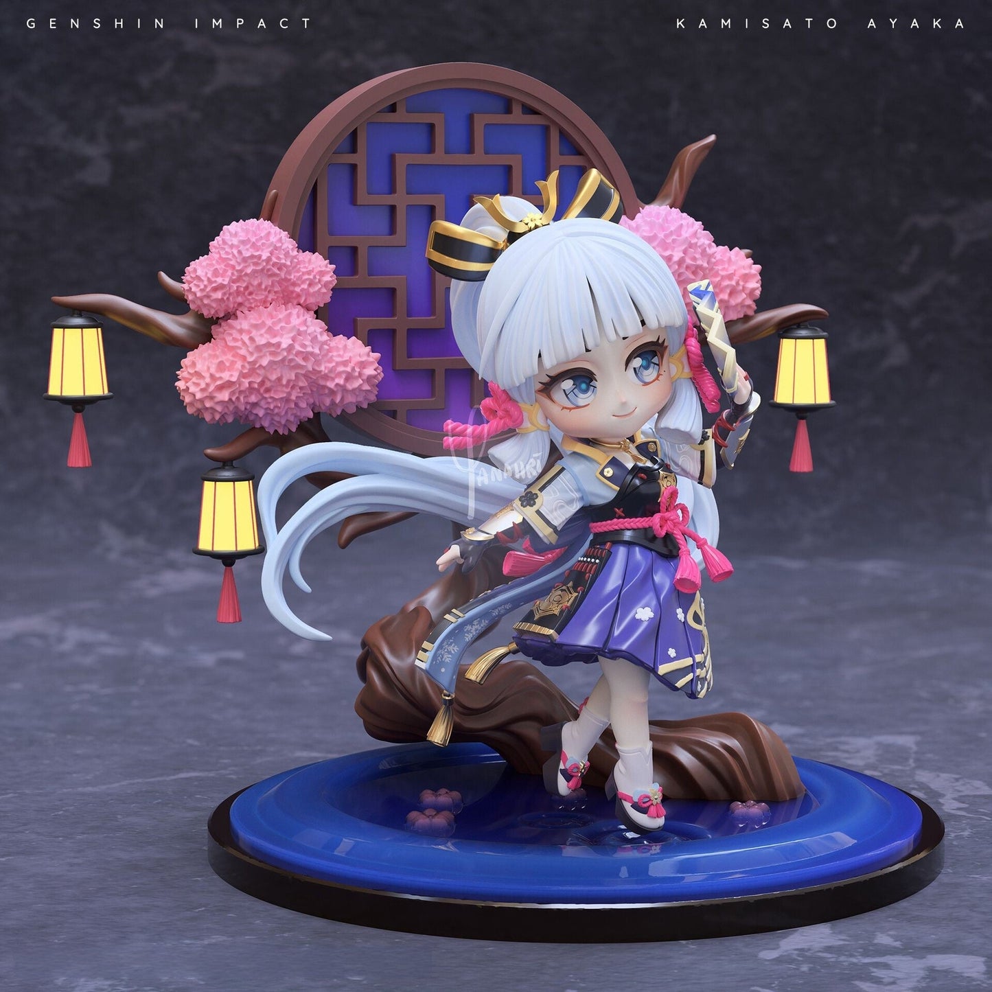 0625 Chibi Kamisato Ayaka - Genshin Impact - STL 3D Print Files