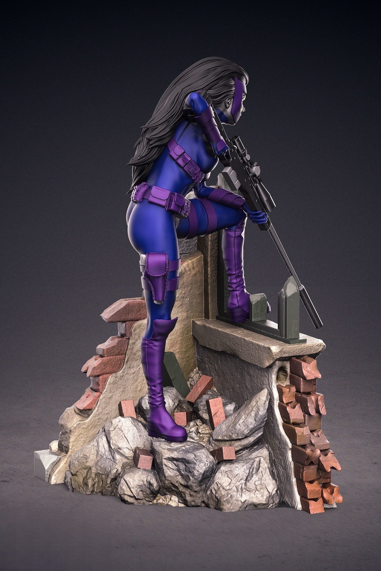 0117 Domino - Marvel Comics (1538) - STL 3D Print Files