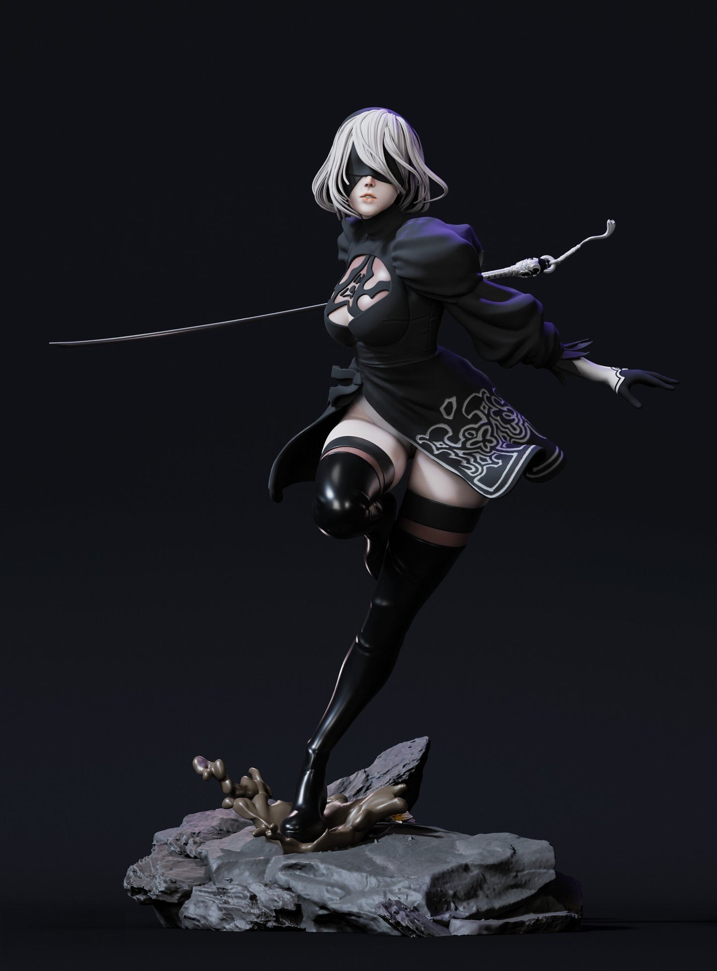 0979 2B - Nier Automata (1667) - STL 3D Print Files