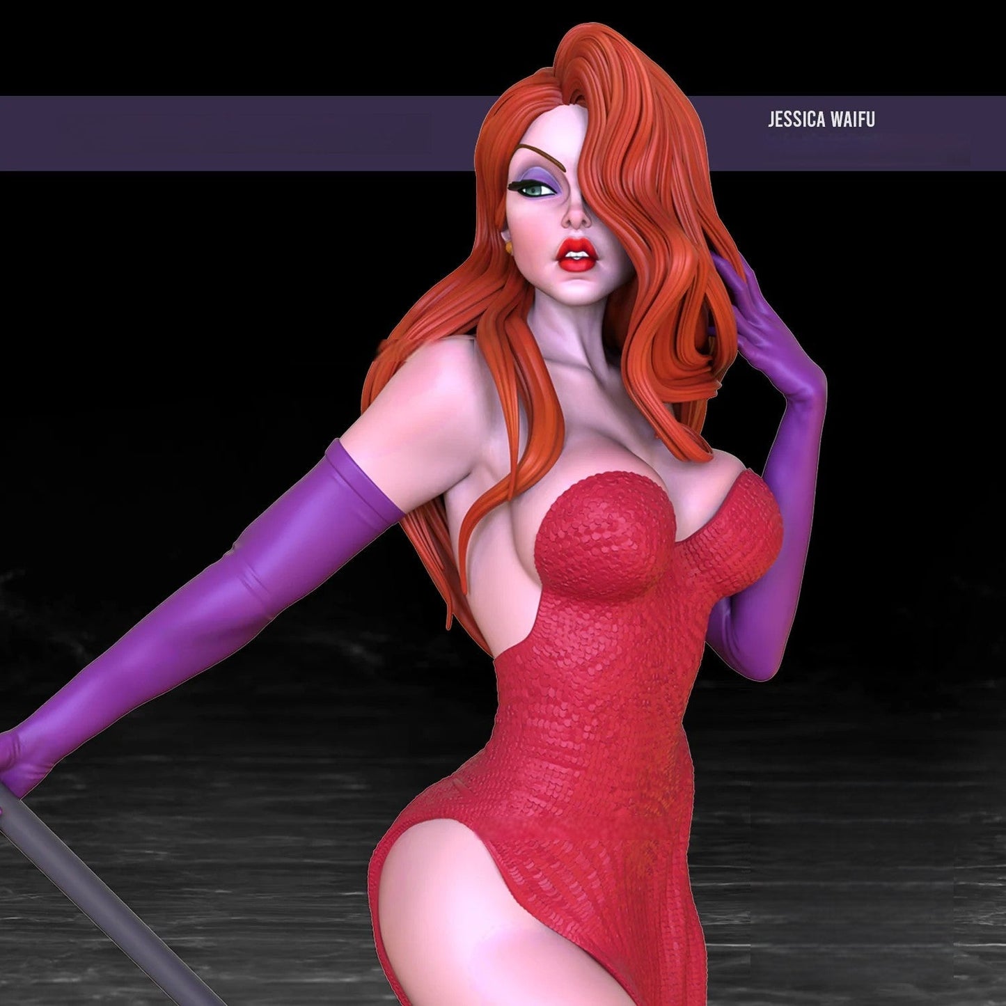 0160 Jessica Rabbit NSFW (1615) - STL 3D Print Files