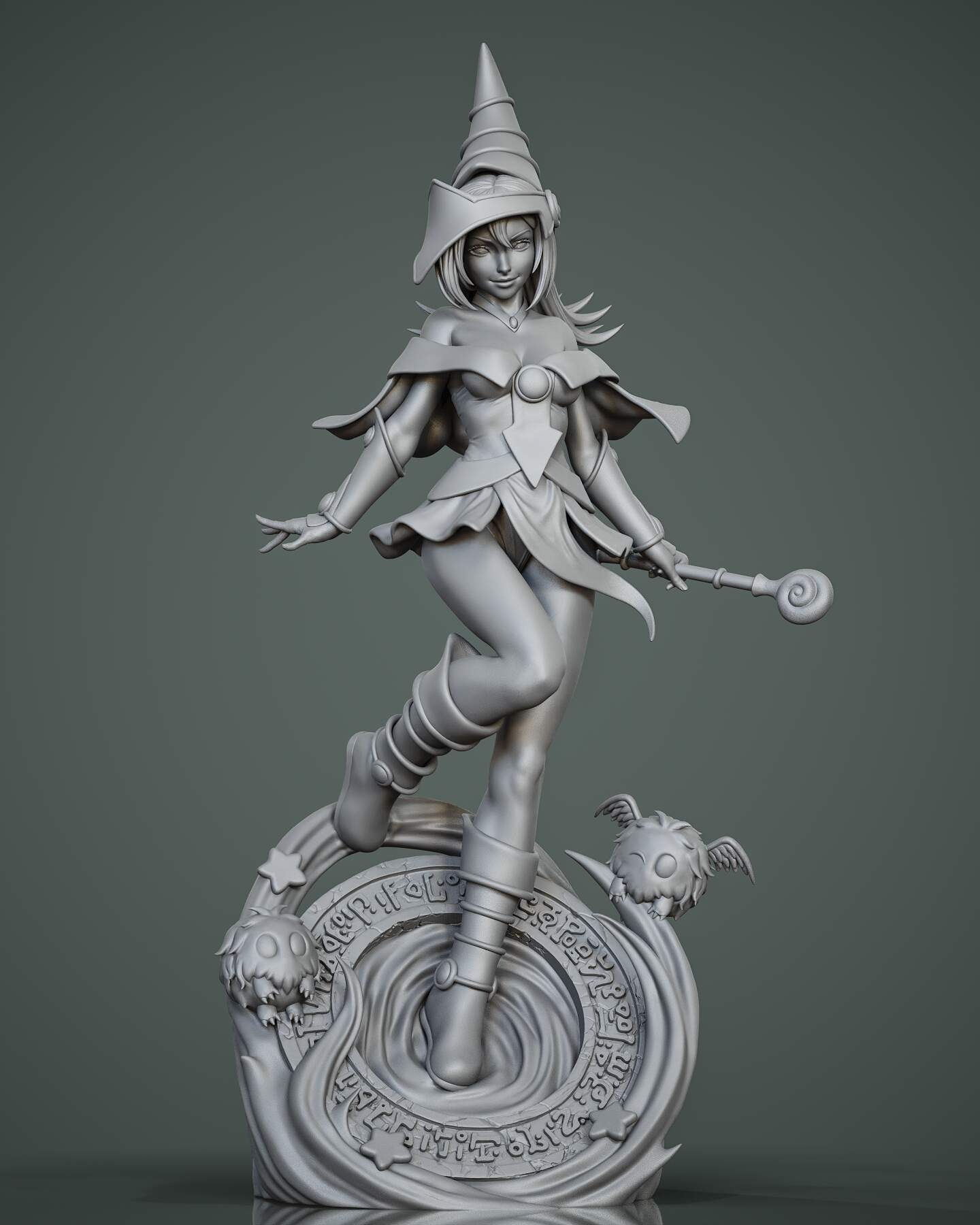 1669 Dark Magician Girl_Yu-Gi-Oh! - STL 3D Print Files