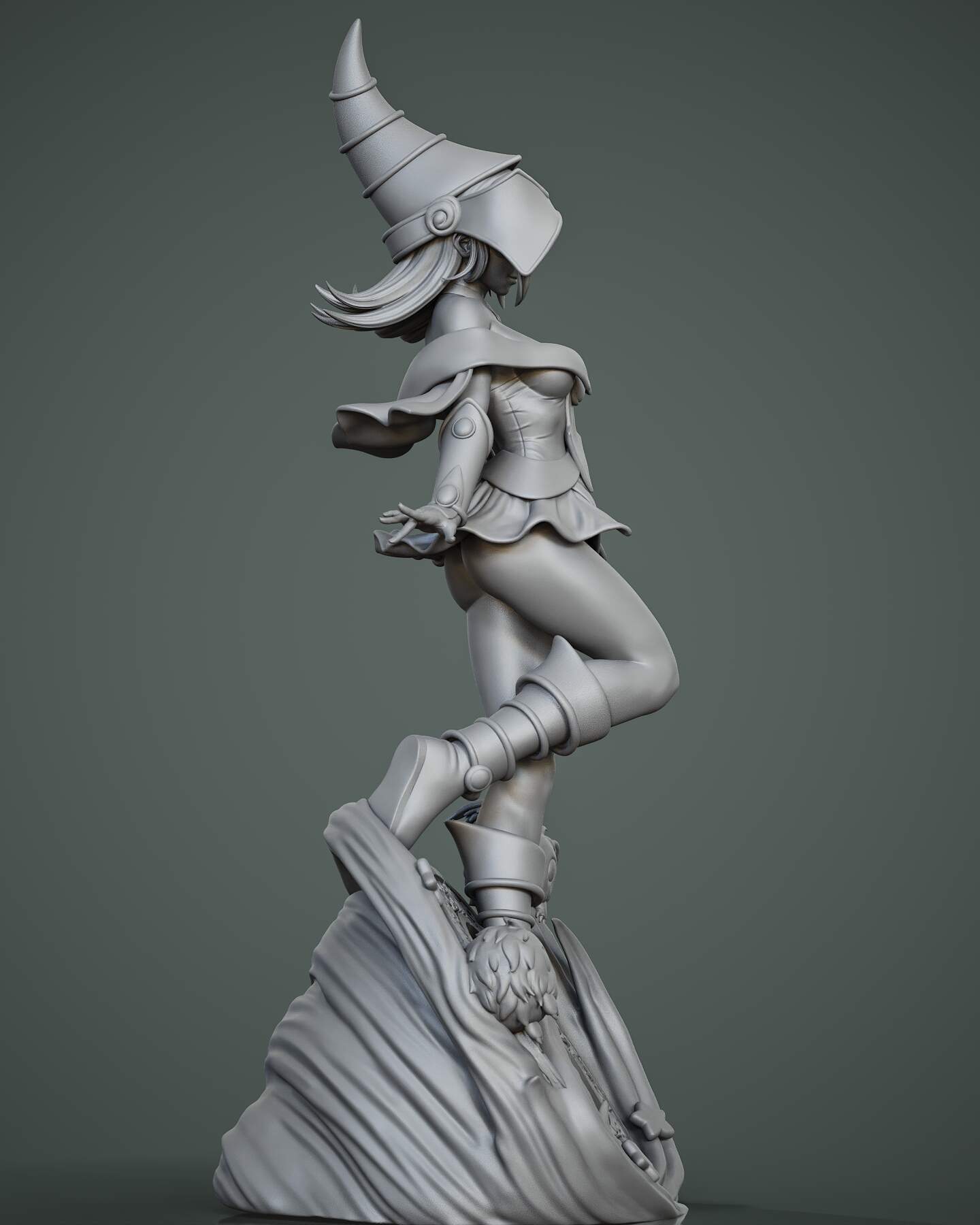 1669 Dark Magician Girl_Yu-Gi-Oh! - STL 3D Print Files