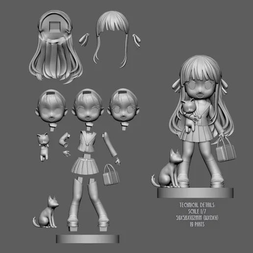 1926 Tohru Honda_Fruits Basket - STL 3D Print Files