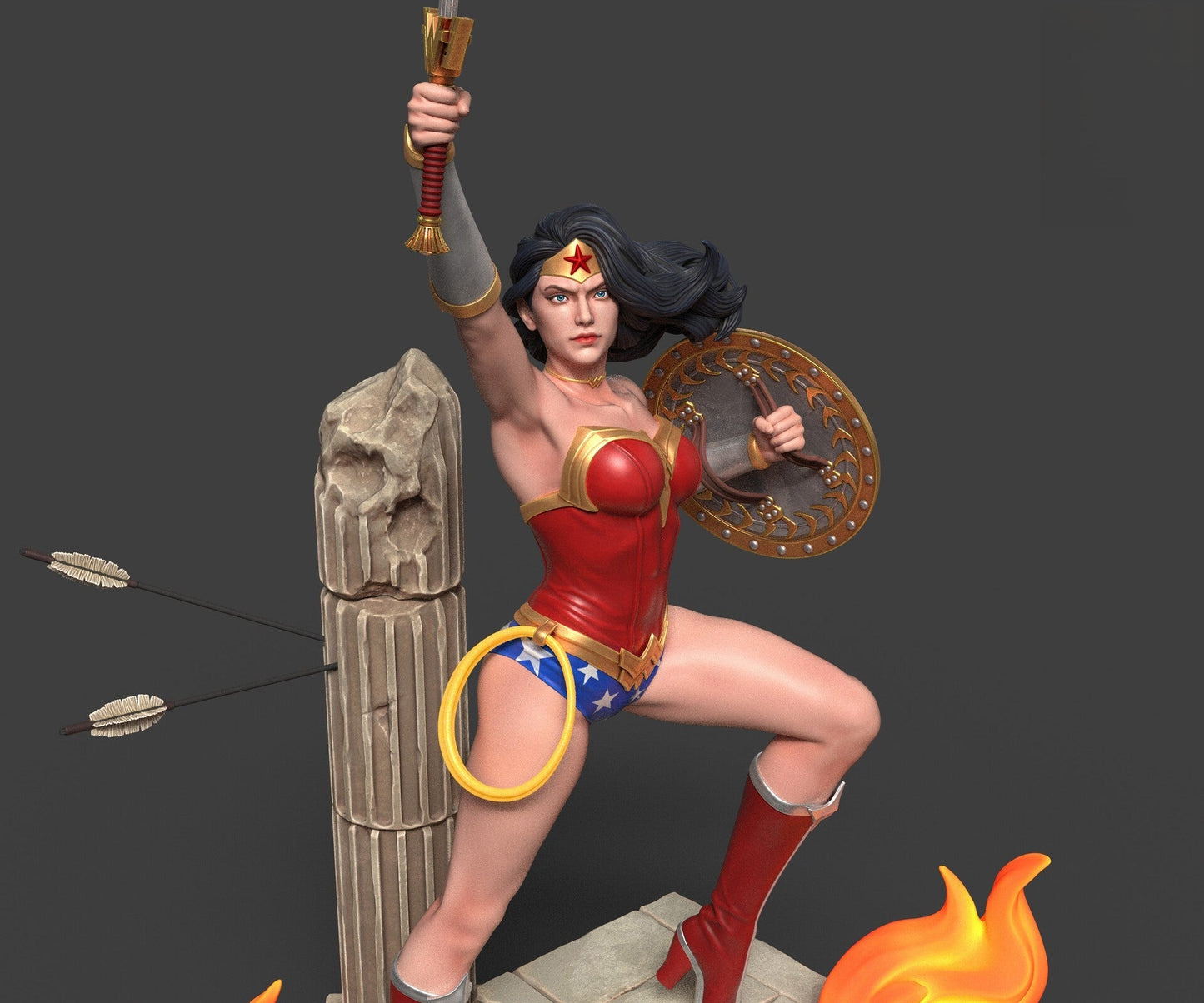 0131 Wonder Woman - DC Comics (1469) - STL 3D Print Files
