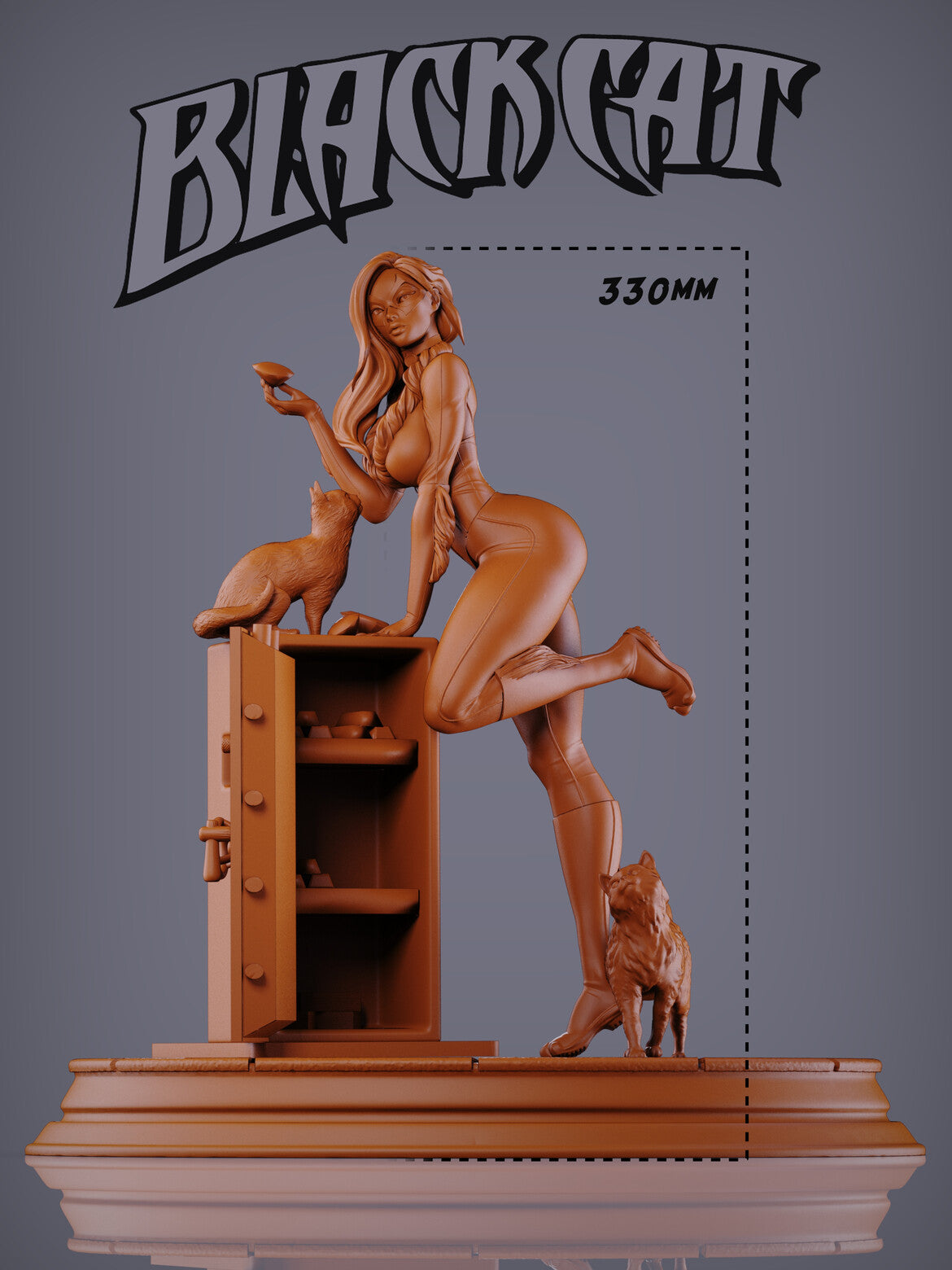 0133 Black Cat NSFW - Marvel Comics (1466) - STL 3D Print Files
